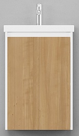 Velvex Мебель для ванной Klaufs 50 белая/дерево – фотография-3