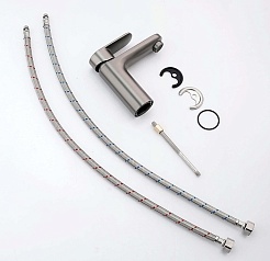 Aquatek Смеситель для раковины Ника AQ1810BGM оружейная сталь – фотография-3