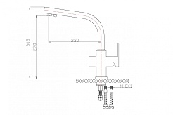 Zorg Смеситель для кухни "Clean Water ZR 311 YF" nickel – фотография-2