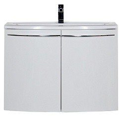 De Aqua Мебель для ванной Токката 90, зеркало Алюминиум – фотография-7