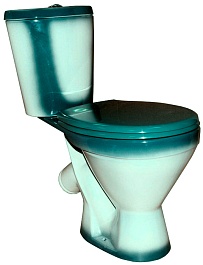 Rosa Унитаз-компакт "Элегант" зелёный – фотография-1