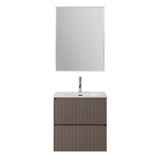 BelBagno Тумба с раковиной Uno 70 подвесная Бежевый матовый с раковиной BB-8099-70 – фотография-14