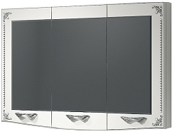 Какса-а Мебель для ванной Классик-Д 120 белый/серебро – фотография-5