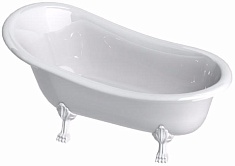 Astra-Form Ванна РОКСБУРГ, литой мрамор, белые ножки