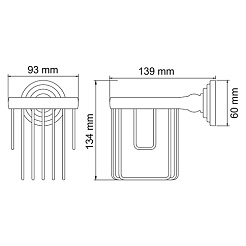 WasserKRAFT Держатель освежителя "Isar K-7345" – фотография-3