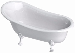 Astra-Form Ванна РОКСБУРГ, литой мрамор, белые ножки – фотография-1