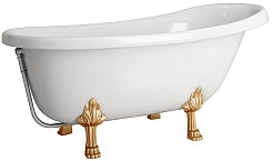 Фэма Ванна из литьевого мрамора Салерно (ножки бронза) – фотография-1