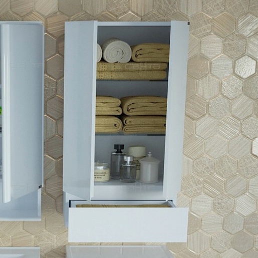 СанТа Подвесной шкаф Марс 60х90 над стиральной машиной – картинка-3