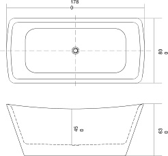 Aquatek Акриловая ванна Верса 178х80 – фотография-4