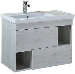 Onika Мебель для ванной Санторини 80.13 дуб белый крафт – фотография-3