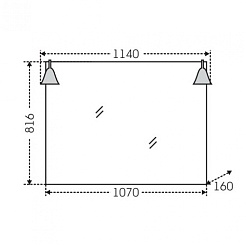 СанТа Зеркало Монарх 100 черное – фотография-4