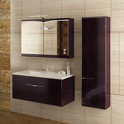  Пенал для ванной "Concorde" махагон – фотография-2