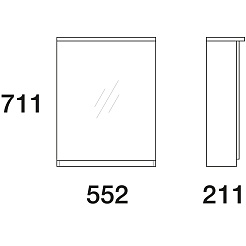  Зеркало-шкаф Амата 60 – фотография-2