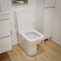 Vivon Унитаз-компакт Plat KWH05 безободковый с быстросъёмным сиденьем микролифт – фотография-4