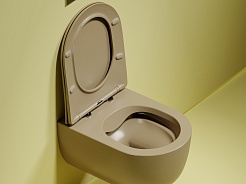 Ceramicanova Подвесной унитаз Modena Rimless CN6063MC капучино матовый – фотография-5