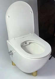 Esbano Унитаз Teruel WBN подвесной безободковый с функцией биде белый – фотография-4