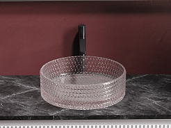 Ceramicanova Мебельная раковина Cristal 36 CN6061 розовая – фотография-3