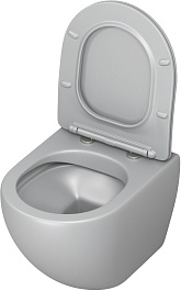 Grossman Унитаз подвесной Color GR-4455GLMS светло-серый матовый – фотография-3