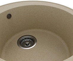 Teymi Мойка кухонная Lina Smart D48 кварцевая бежевая матовая – фотография-6