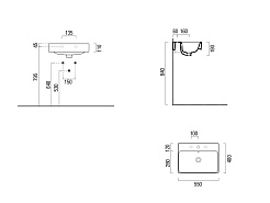 GSI Подвесная раковина Sand 9086111 55 см – фотография-5