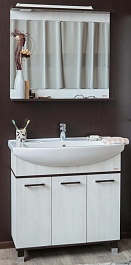 Sanflor Мебель для ванной Толедо 105 венге, северное дерево светлое – фотография-1