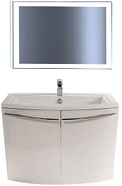 De Aqua Мебель для ванной Токката 90, зеркало Сити – фотография-1