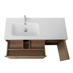 BelBagno Тумба с раковиной Kraft 120 L подвесная Rovere Nebrasca Nature – фотография-10