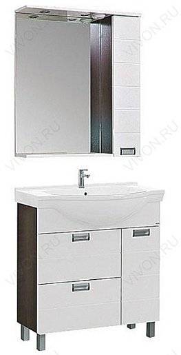 Aquanet Тумба с раковиной "Сити 80" венге (173129) – фотография-2