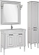 Aquanet Мебель для ванной Паола 90 Домино, белая/патина серебро (186391) – картинка-17