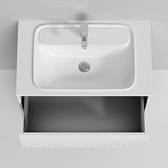 Am.Pm Мебель для ванной Func 80 подвесная белая матовая – фотография-8