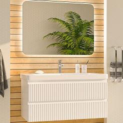 Brevita Мебель для ванной Victory 105 подвесная белая – фотография-1