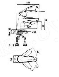 D&K Смеситель "Passau Bayern DA1192101" для раковины – фотография-2