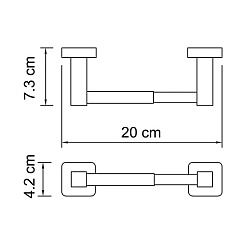 WasserKRAFT Держатель туалетной бумаги "Lippe  K-6522" – фотография-3