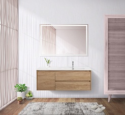 BelBagno Тумба под раковину Kraft 120 R подвесная Rovere Nebrasca Nature – фотография-15