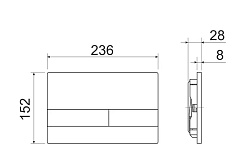 Ceramicanova Подвесной унитаз Balearica Rimless с шумоизоляционной панелью CN1000 с системой инсталляции Envision кнопка Flat чёрный матовый – фотография-8