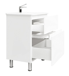 Jorno Тумба с раковиной Chiara luce 70 напольная белая – фотография-2