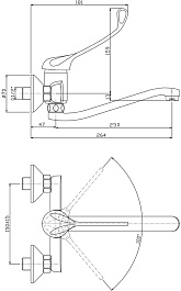 Zollen Смеситель Bonn BO11610341 хирургический – фотография-2