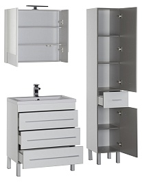 Aquanet Мебель для ванной Верона 75 белая напольная (231040) – фотография-9