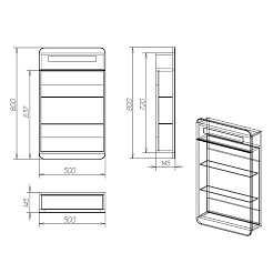 Alvaro Banos Зеркальный шкаф Valencia 50 – фотография-2