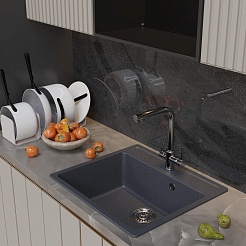 Mixline Мойка кухонная ML-GM15 антрацит – фотография-4