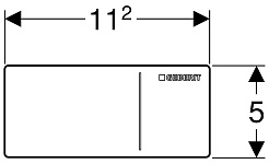 Geberit Кнопка смыва Sigma 70 115.635.FW.1 сталь – фотография-3