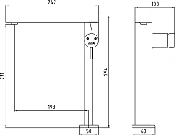 E.C.A. Смеситель для кухни Purity 102118082 хром – фотография-2