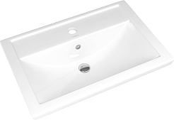 СанТа Тумба с раковиной Лондон 70 подвесная белая – фотография-4