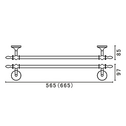 Art&Max Полотенцедержатель Bohemia AM-4224-Br – фотография-2