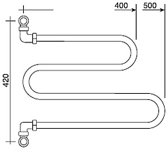 Margaroli Полотенцесушитель Vento 406WH – фотография-2
