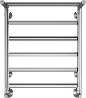 Terminus Полотенцесушитель водяной Хендрикс П6 500x600 с полкой хром