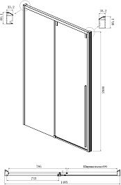 Ambassador  Душевой уголок Intense 160x100 110021105IX-100IX – фотография-7