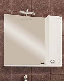 СанТа Зеркальный шкаф Коралл 80 R – фотография-1