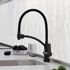 Sancos Смеситель для кухни Eri SC4001MB матовый черный – фотография-6