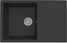 Teymi Мойка кухонная Hanna Smart 74 кварцевая черная матовая